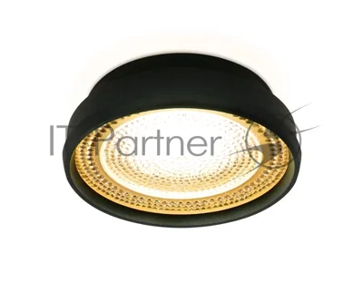 Светильник Ambrella light TN348 SBK/TI черный песок/янтарь GU5.3 D85*45