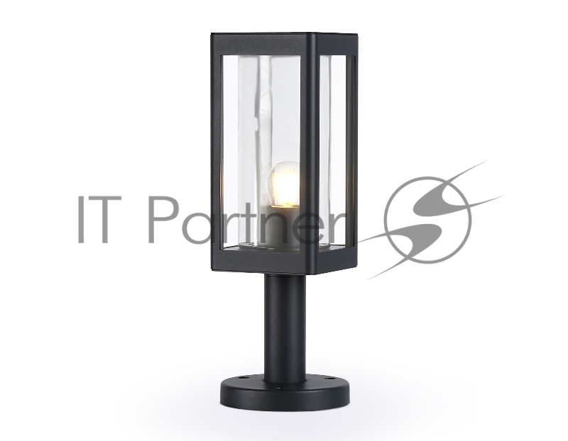 Светильник Ambrella light ST2411 BK/CL черный/прозрачный IP54 E27 max 40W 110*110*350