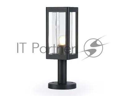Светильник Ambrella light ST2411 BK/CL черный/прозрачный IP54 E27 max 40W 110*110*350