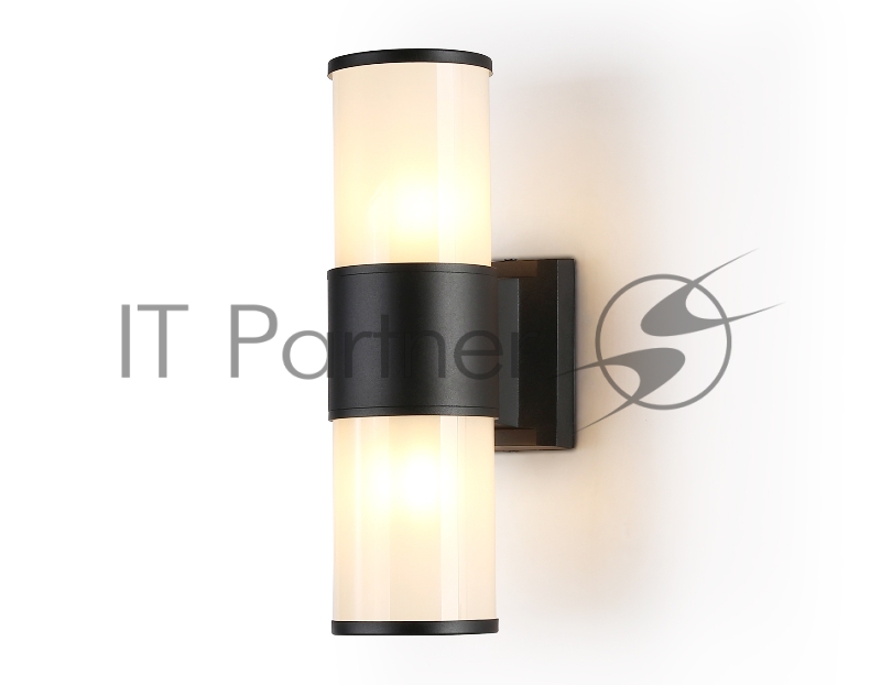 Светильник Ambrella light ST2455 BK/FR черный/белый матовый IP54 E27 max 40W 300*90*155