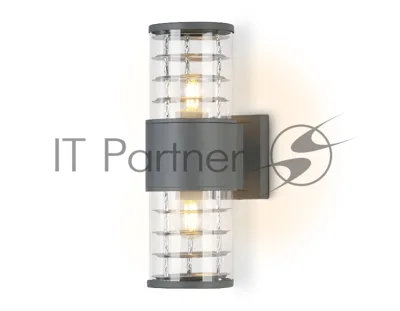 Светильник Ambrella light ST2523/2 GR/CL серый/прозрачный IP54 E27/2 max 40W 305*110*155