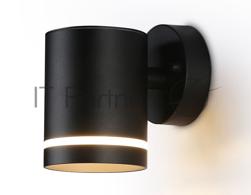 Светильник Ambrella light ST3327 BK черный IP54 GX53 max 15W 110*85*125