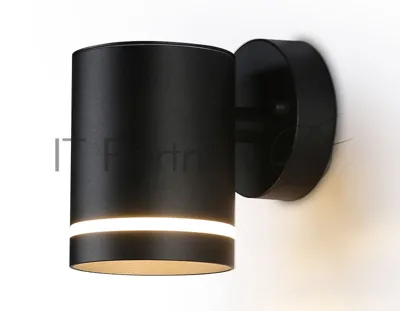 Светильник Ambrella light ST3327 BK черный IP54 GX53 max 15W 110*85*125