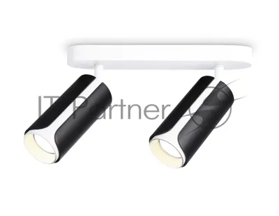 Светильник Ambrella light TN51598/2 BK/WH черный/белый GU10/2 260*60*195