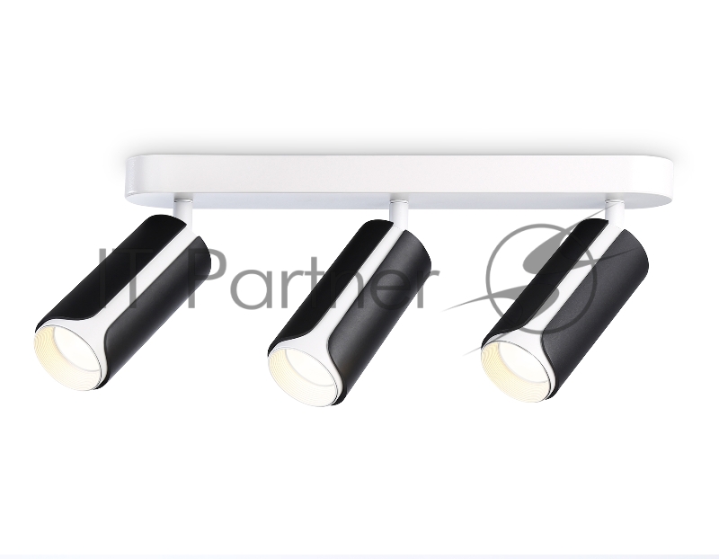 Светильник Ambrella light TN51605/3 BK/WH черный/белый GU10/3 380*60*195