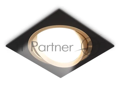 Светильник Ambrella light TN51918 BK/GD черный/золото GX53 max 12W 115*115*23