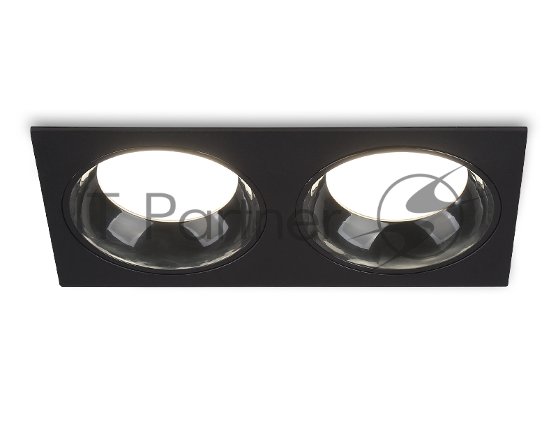 Светильник Ambrella light TN52344/2 SBK/GBK черный песок/черный глянец GX53 max 12W 220*115*25