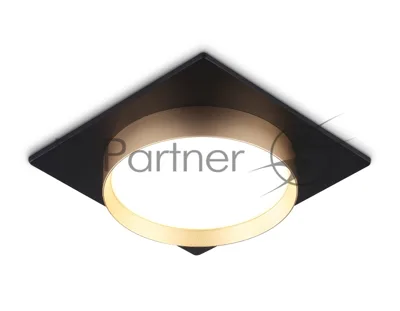 Светильник Ambrella light TN5232 BK/GD черный/золото GX53 max 12W 110*110*35