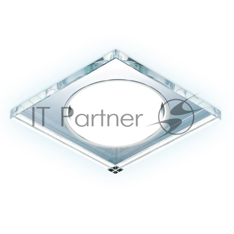 Встраиваемый точечный светильник G215 CL/CH/CLD хром/прозрачный GX53+3W(LED COLD)