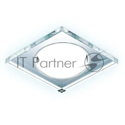 Встраиваемый точечный светильник G215 CL/CH/CLD хром/прозрачный GX53+3W(LED COLD)