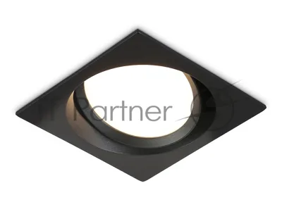 Светильник Ambrella light TN52233 BK черный IP20 GX53 110*110*44