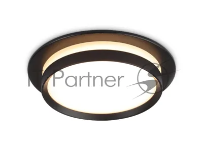 Светильник Ambrella light TN5215 BK черный GX53 max 15W D105*40