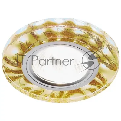Встраиваемый точечный светильник S232 W/G белый/золото/MR16+3W(LED WHITE)