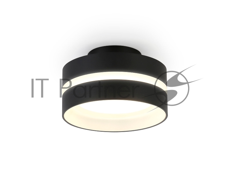 Светильник Ambrella light TN5421 SBK/FR черный песок/белый матовый GX53 IP20 D95*60