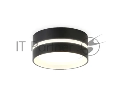 Светильник Ambrella light TN5389 SBK/FR черный песок/белый матовый GX53 IP44 D85*41
