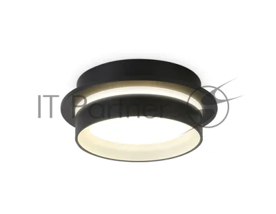 Светильник Ambrella light TN5385 SBK/FR черный песок/белый матовый GX53 IP44 D105*40
