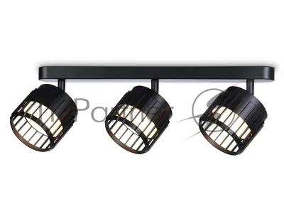 Светильник Ambrella light TN71168/3 BK черный GX53/3 400*100*125