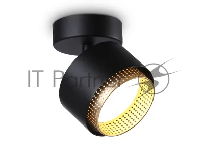 Светильник Ambrella light TN71282 BK/GD черный/золото GX53 max 12W D95*137