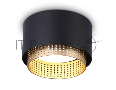 Светильник Ambrella light TN71275 BK/GD черный/золото GX53 max 12W D95*62