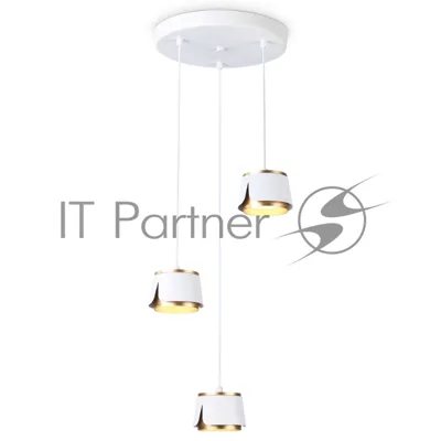 Светильник Ambrella light TN71249/3 WH/GD белый/золото GX53/3 D250*1090