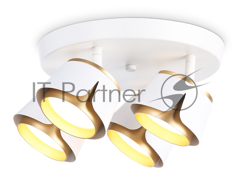 Светильник Ambrella light TN71241/4 WH/GD белый/золото GX53/4 D250*147