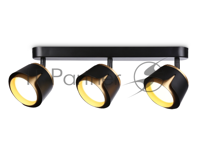 Светильник Ambrella light TN71237/3 BK/GD черный/золото GX53/3 380*100*147