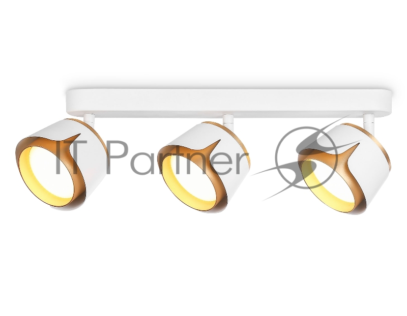 Светильник Ambrella light TN71235/3 WH/GD белый/золото GX53/3 380*100*147