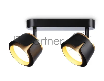 Светильник Ambrella light TN71231/2 BK/GD черный/золото GX53/2 220*100*147