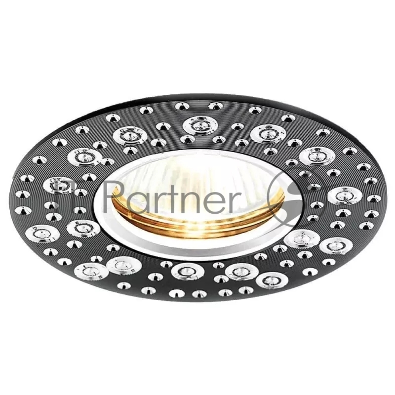 Светильник встраиваемый A801 BK/AL сатин/черный MR16
