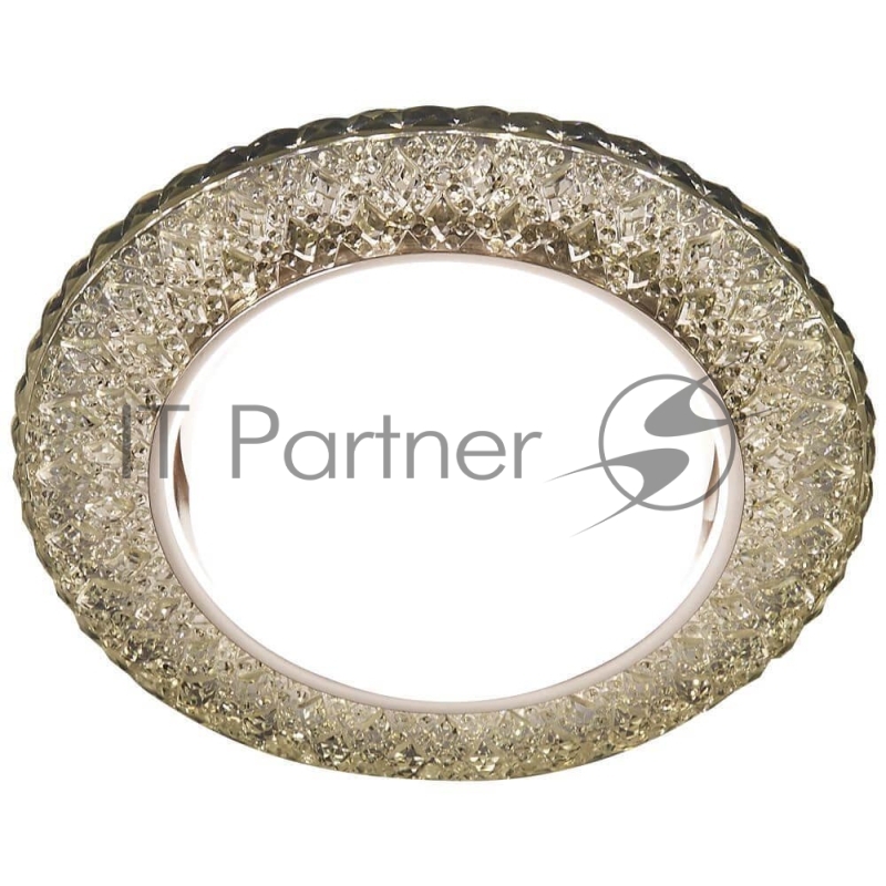 Светильник встраиваемый G298 CL/WW хром/прозрачный GX53+3W(LED WARM)