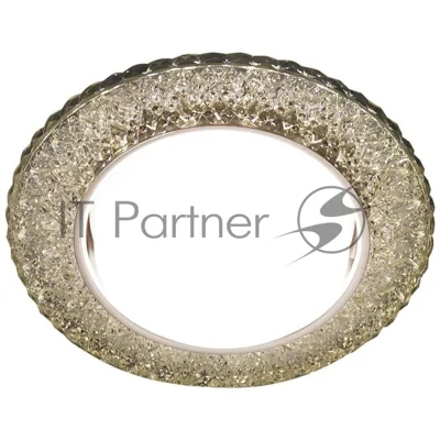 Светильник встраиваемый G298 CL/WW хром/прозрачный GX53+3W(LED WARM)