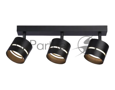 Светильник Ambrella light TN71064/3 BK черный GX53/3 max 12W 405*85*150