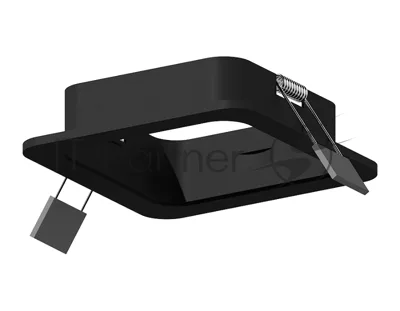 Корпус светильника C7902 SBK черный песок 90*90*H32mm MR16 GU5.3