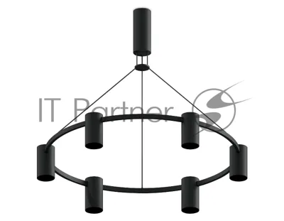 Корпус светильника C9022/6 SBK черный песок D695*1000mm MR16 GU5.3/6