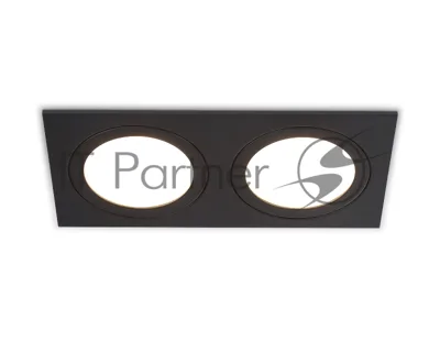 Светильник Ambrella light TN6615/2 BK черный IP44 GX53/2 max 15W 215*110*24