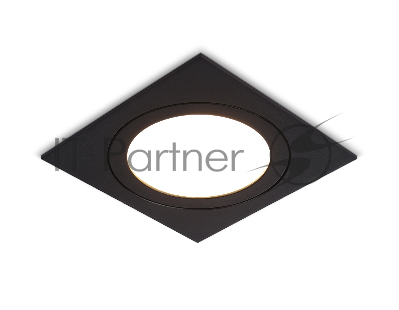 Светильник Ambrella light TN6609 BK черный IP44 GX53 max 15W 110*110*23