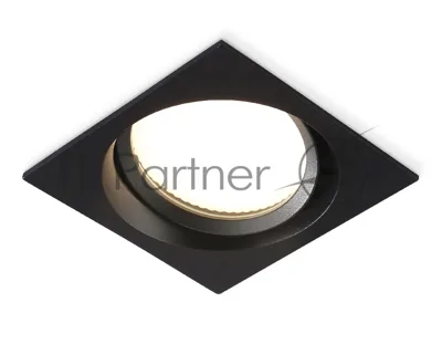 Светильник Ambrella light TN6657 BK черный IP44 GX53 110*110*48