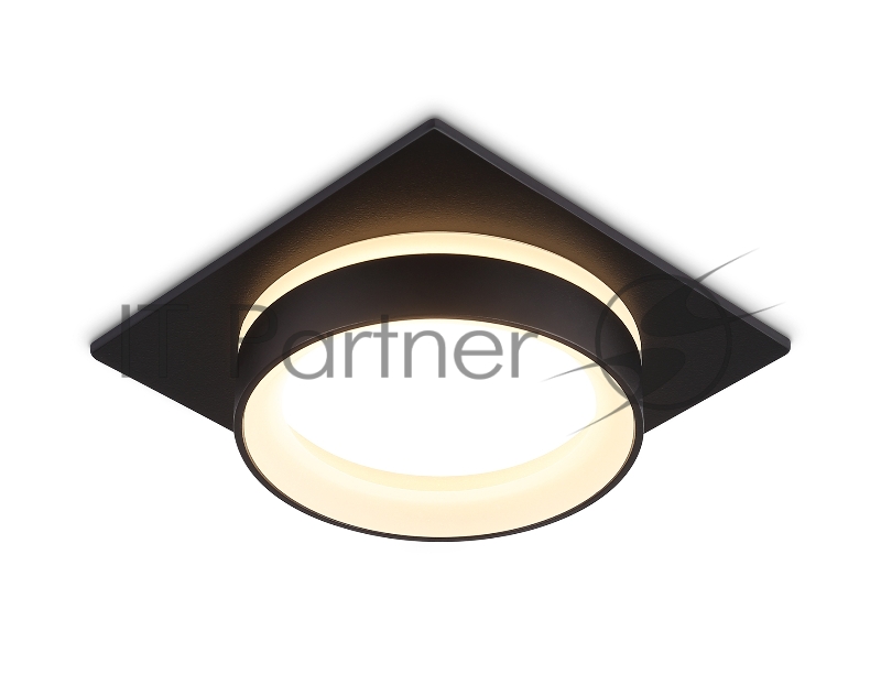Светильник Ambrella light TN6710 BK черный IP44 GX53 max 15W 105*105*45