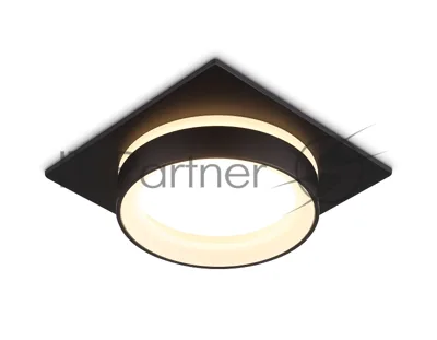 Светильник Ambrella light TN6710 BK черный IP44 GX53 max 15W 105*105*45