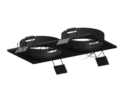 Корпус светильника C6526 SBK черный песок 160*80*H25mm MR16 GU5.3