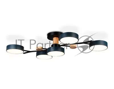 Светильник Ambrella light FL4835/5 BK черный 3000K-6400K 70W 830*400*160 (ПДУ ИК)