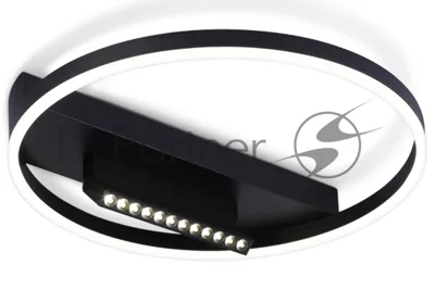Светильник Ambrella light FL51458/1+1 BK черный 60W 3000K-6400K+4200K D500*110 (ПДУ РАДИО 2.4G)