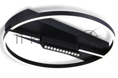 Светильник Ambrella light FL51460/1+1 BK черный 72W 3000K-6400K+4200K D600*110 (ПДУ РАДИО 2.4G)