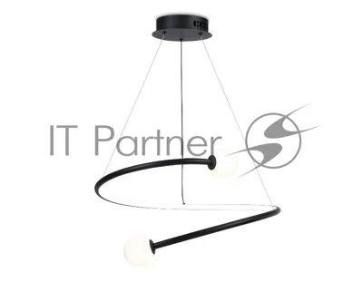 Светильник Ambrella light FL66293 BK черный 39W 3000K-6400K D500*1000 (ПДУ ИК)