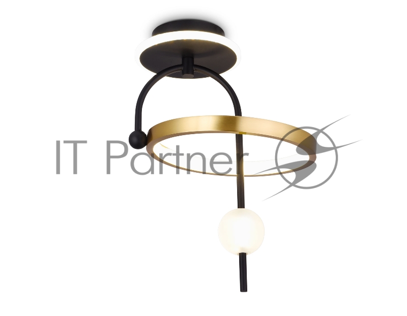 Светильник Ambrella light FL66424 BK/GD черный/золото 3000K/4200K/6400K 15W 240*220*347.7 (Без ПДУ)