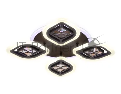 Светильник Ambrella light FA281/4 CF/TI кофе/янтарь 69W 530*530*80 (ПДУ РАДИО 2.4G)