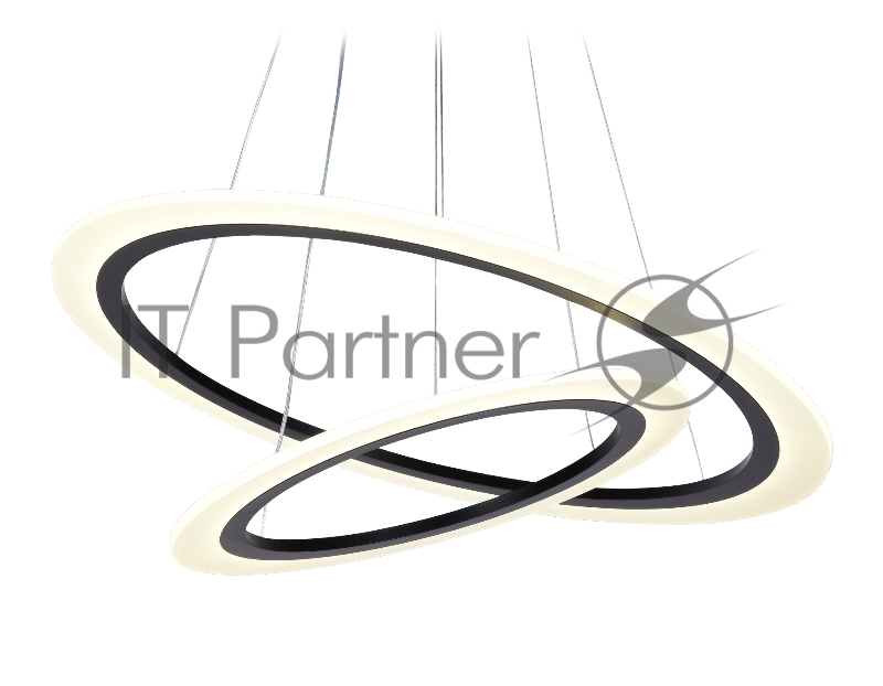 Светильник Ambrella light FA4357/2 BK черный 78W 3000K/4200K/6400K D580*670 (ПДУ РАДИО 2.4G)