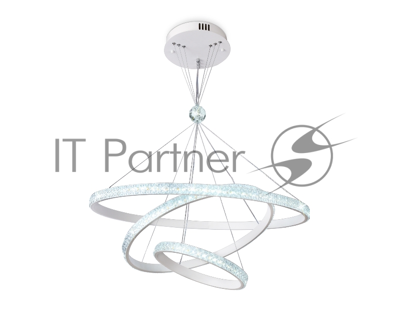 Светильник Ambrella light FA6157/3 WH белый 3000K/4200K/6400K 106W D700*890 (ПДУ РАДИО 2.4G)