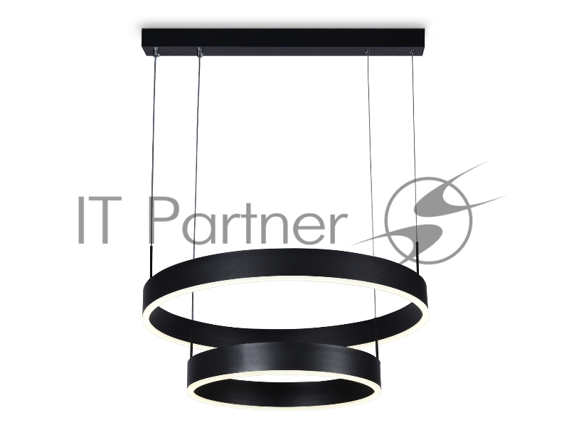 Светильник Ambrella light FA6612/2 BK черный 85W D400/600*730 (ПДУ РАДИО 2.4G)