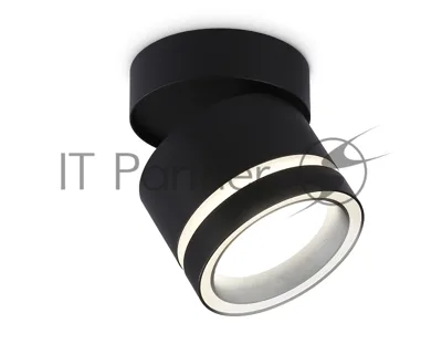 Светильник Ambrella light TA1445 BK/FR черный/белый матовый GX53 max 12W D85*90